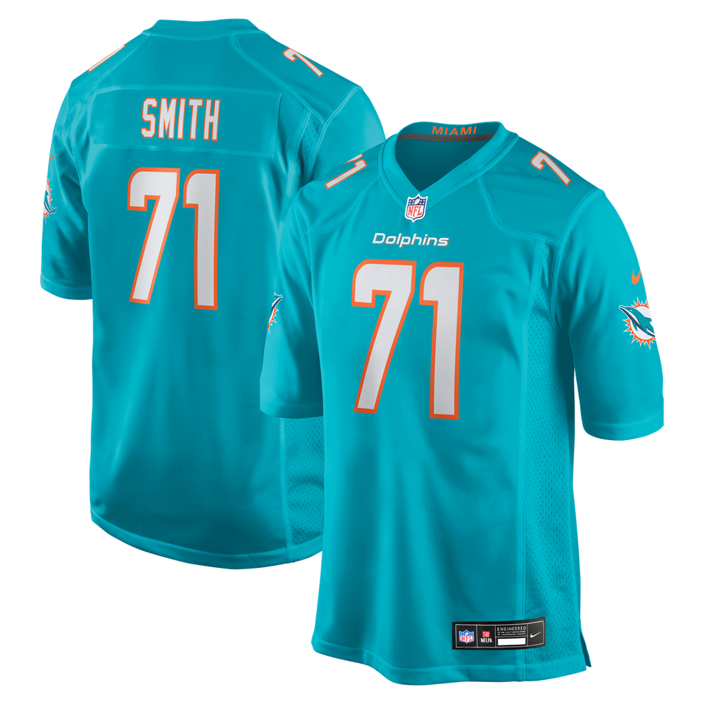 Kion Smith Miami Dolphins Nike  Game Jersey -  Aqua