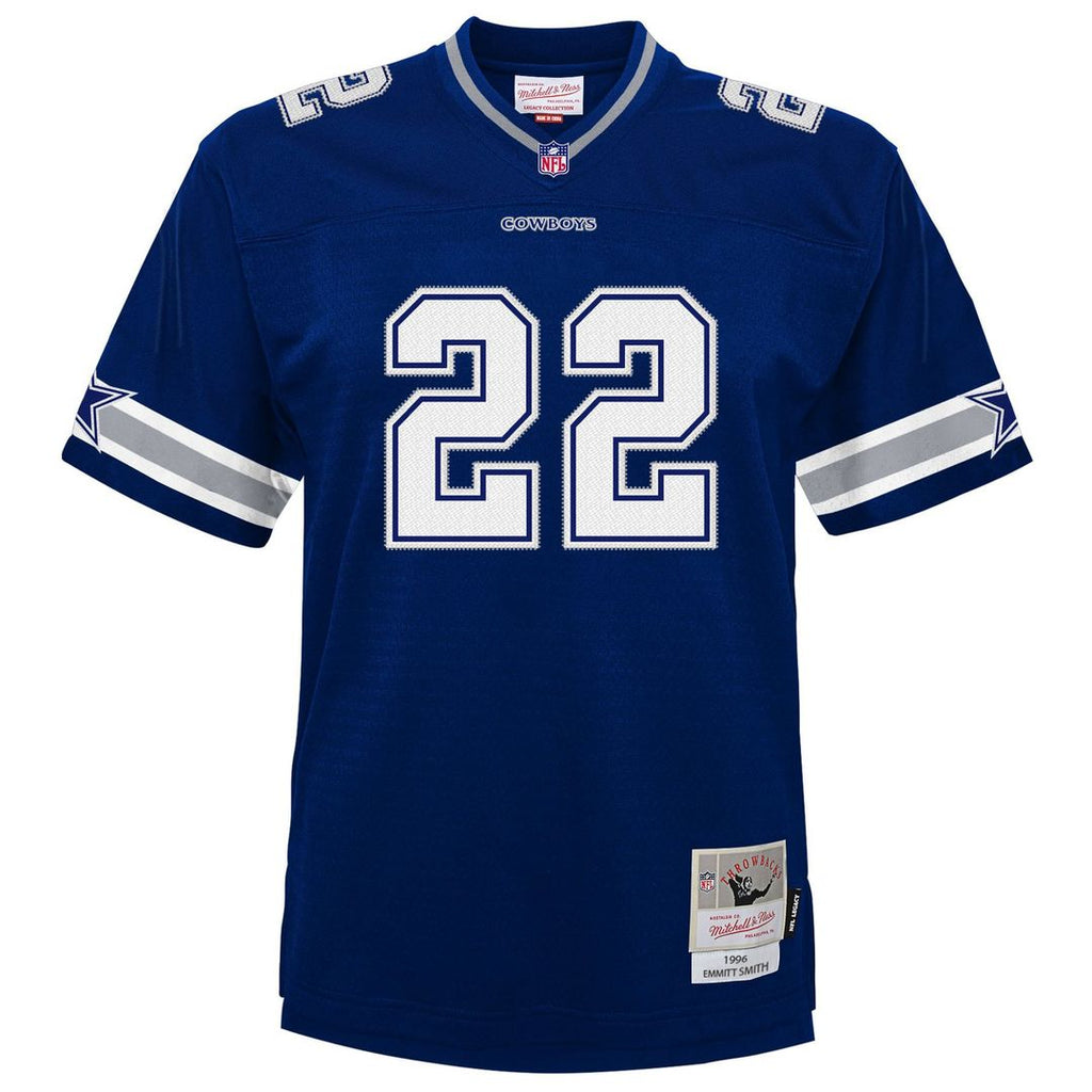 Emmitt Smith Dallas Cowboys Mitchell & Ness Youth 1994 Alternate Legacy Jersey - White