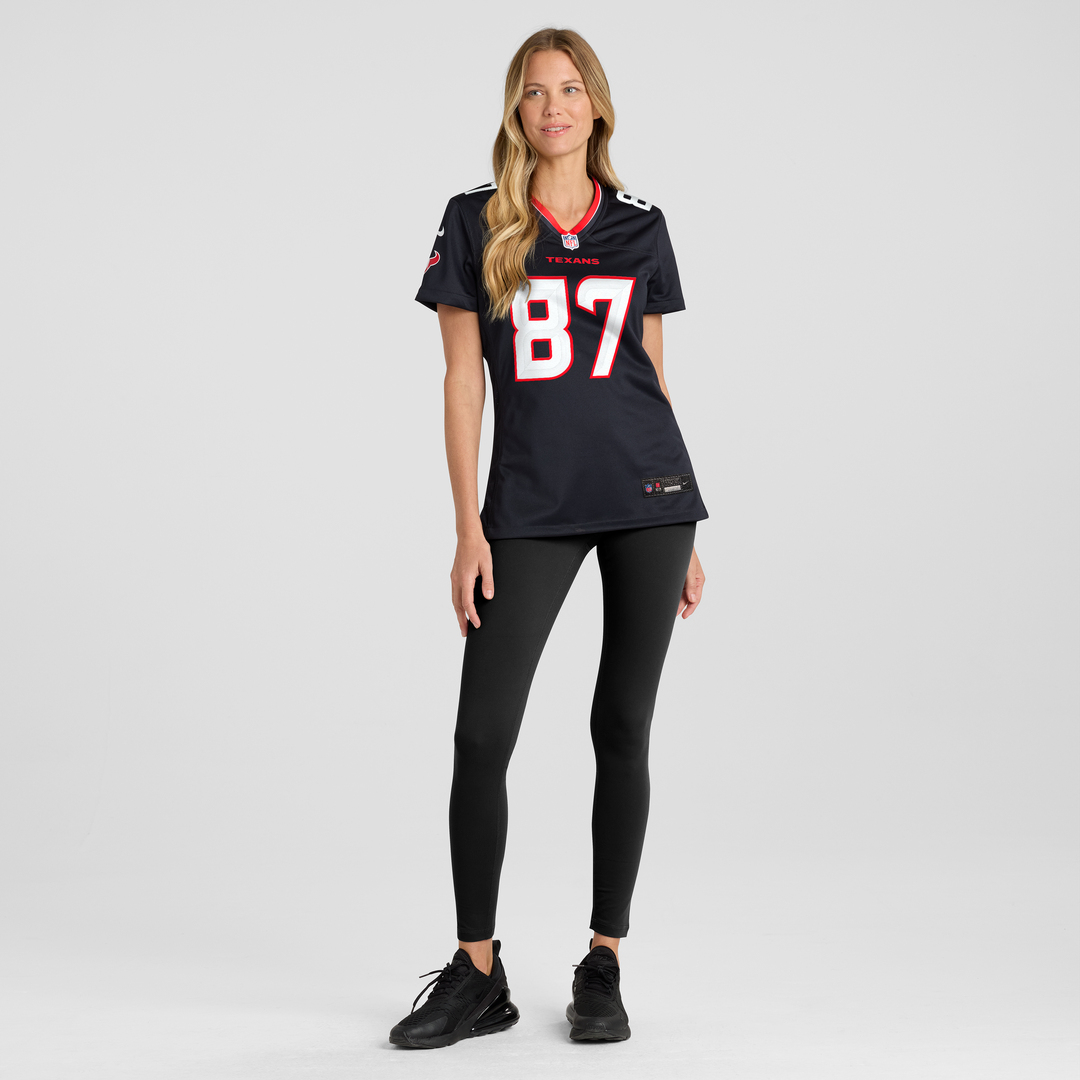 Foster Moreau Houston Texans Nike Women's Team Game Jersey -  Navy