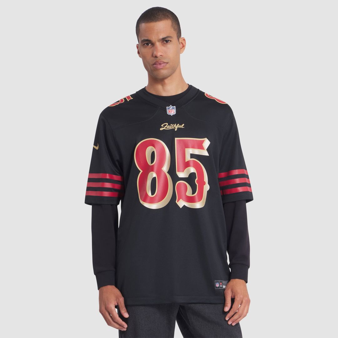 George Kittle San Francisco 49ers Nike 2025 Rivalries Collection Game Jersey - Black