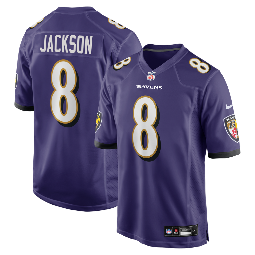 Lamar Jackson Baltimore Ravens Nike Game Jersey - Purple