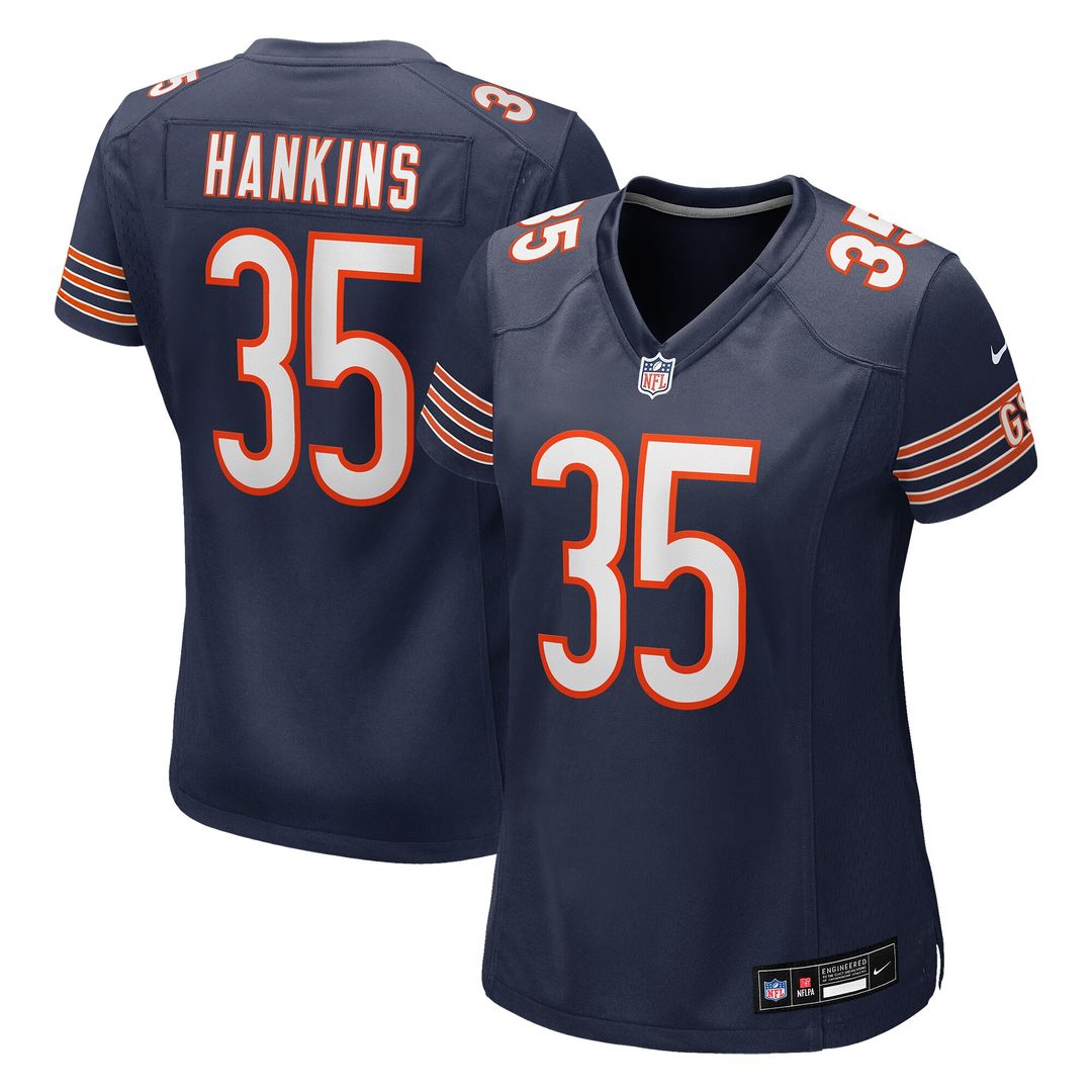 Deion Hankins Chicago Bears Nike Women's Team Game Jersey -  Navy