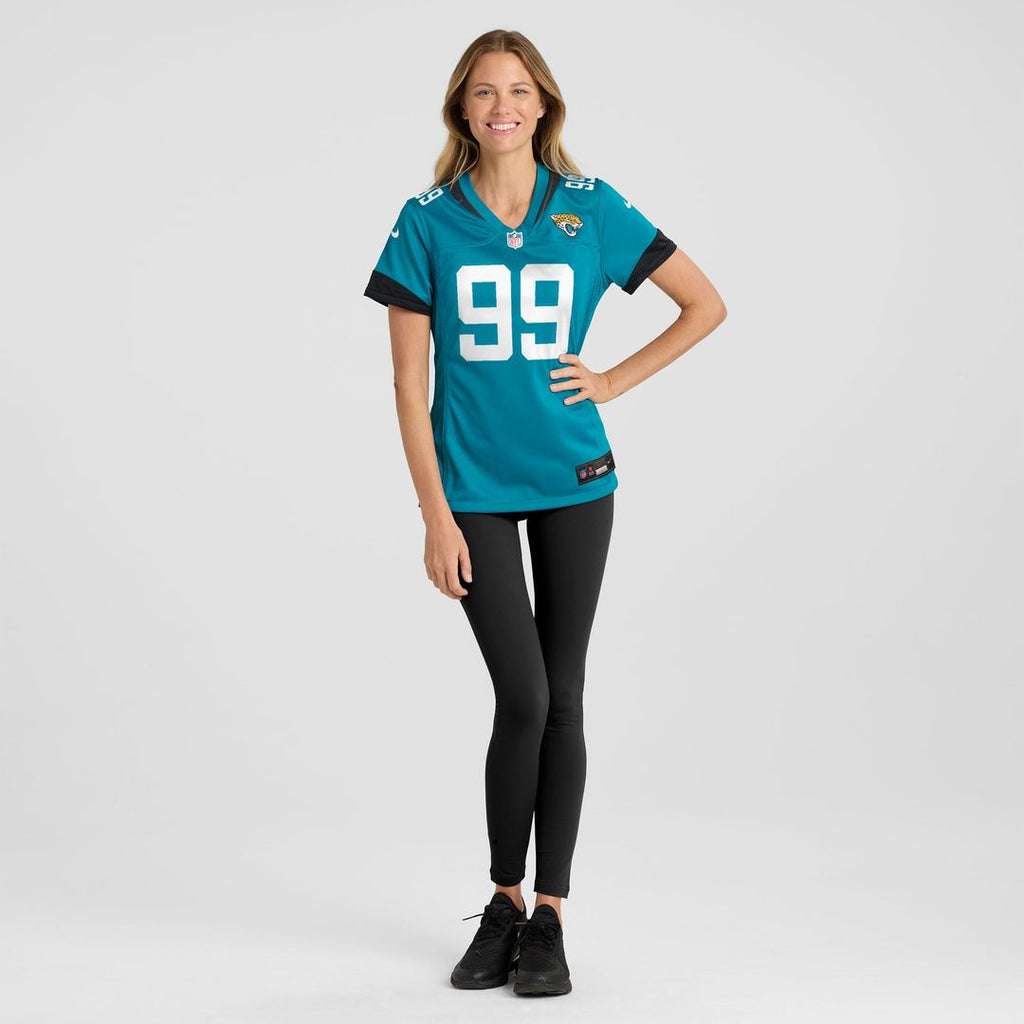 Austin Johnson Jacksonville Jaguars Nike Women's Team Game Jersey -  Teal