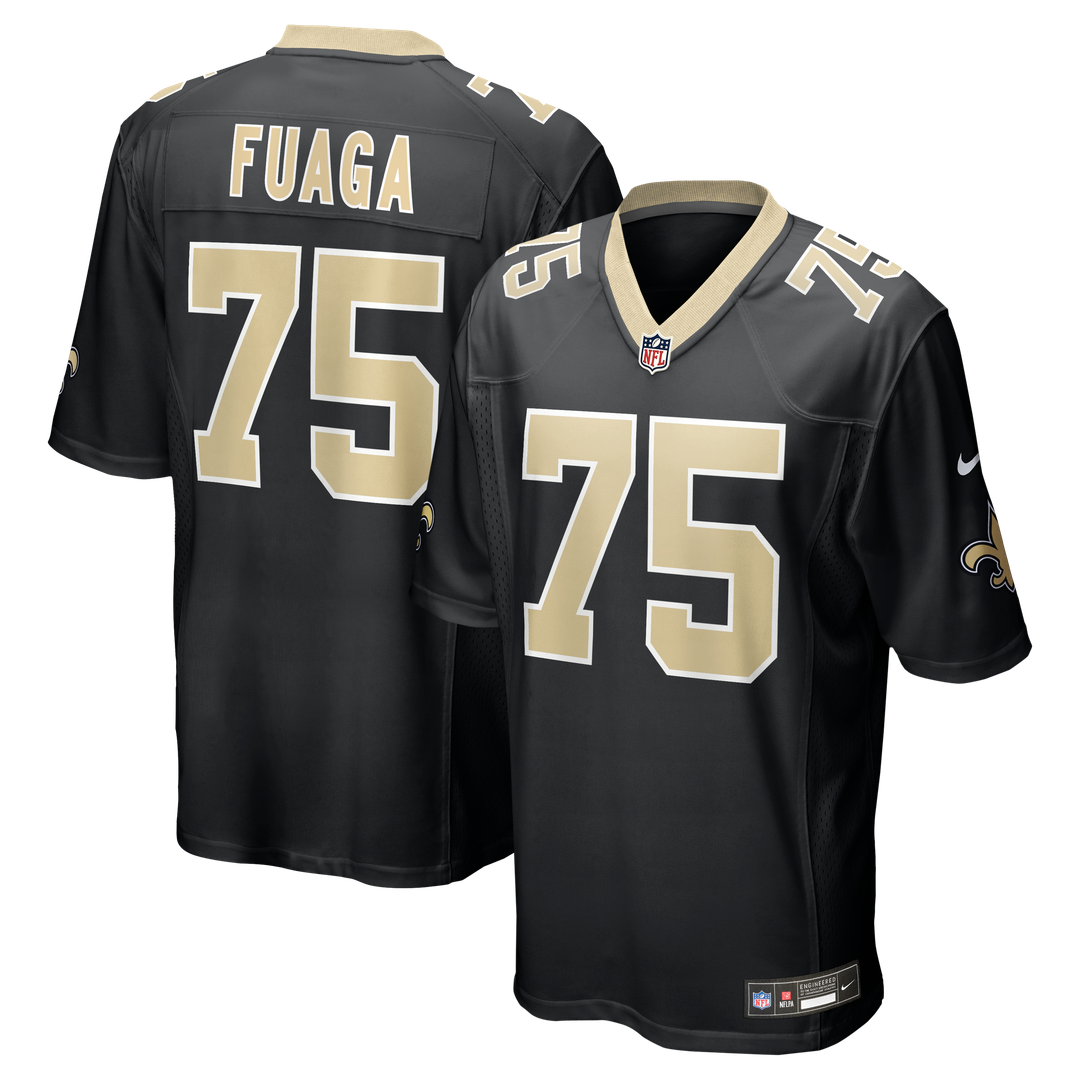 Taliese Fuaga New Orleans Saints Nike  Game Jersey -  Black