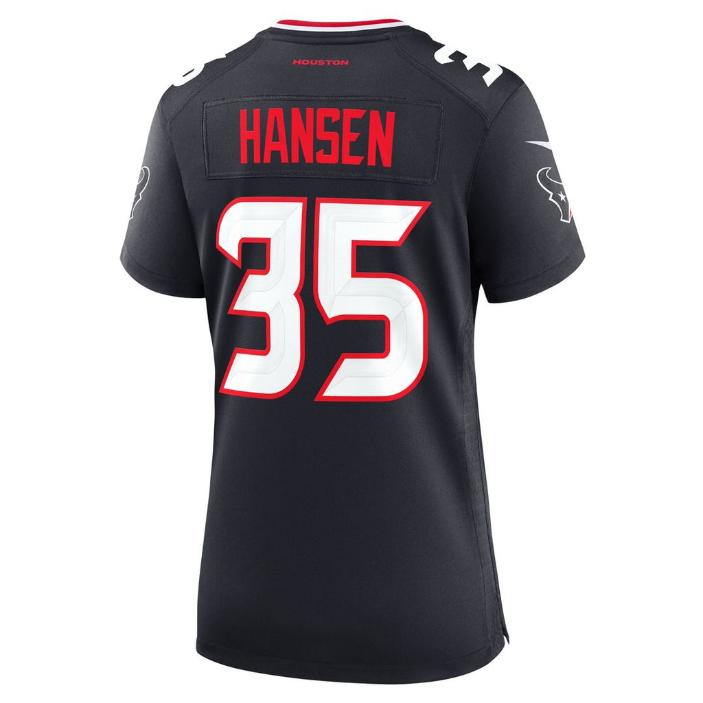 Jake Hansen Houston Texans Nike Women's Team Game Jersey -  Navy