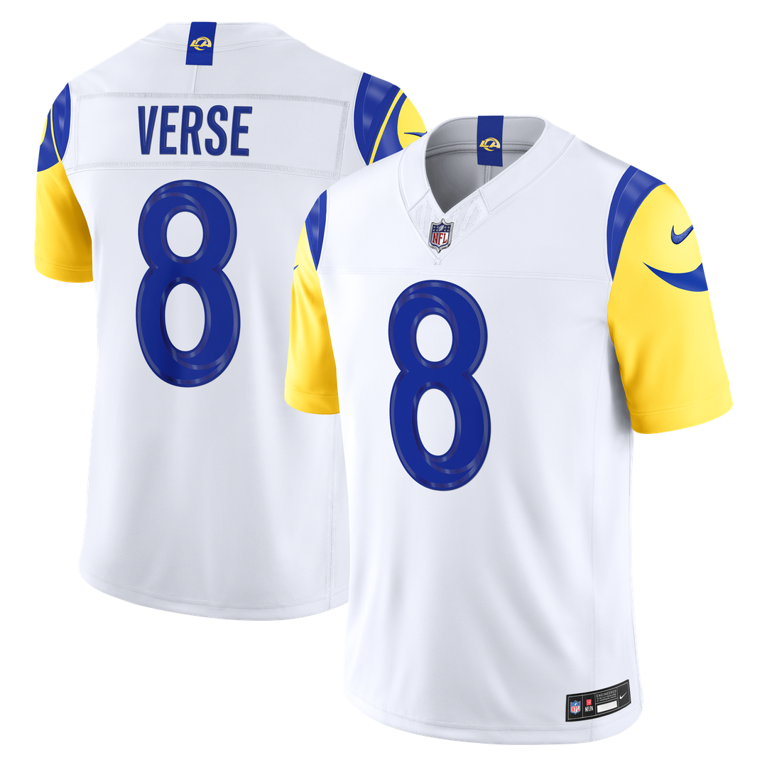 Jared Verse Los Angeles Rams Nike Vapor F.U.S.E. Stitched Limited Jersey - White