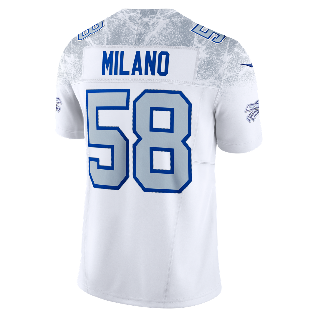 Matt Milano Buffalo Bills Nike 2025 Rivalries Collection Stitched Limited Jersey - White