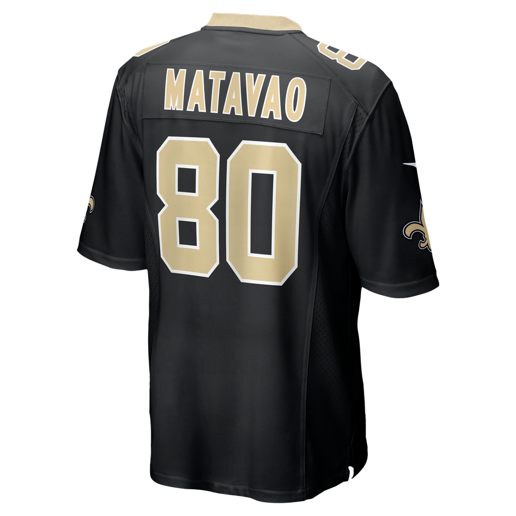 Moliki Matavao New Orleans Saints Nike Team Game Jersey -  Black