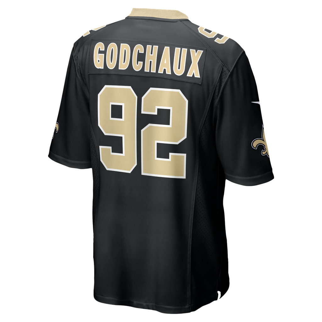 Davon Godchaux New Orleans Saints Nike Team Game Jersey -  Black