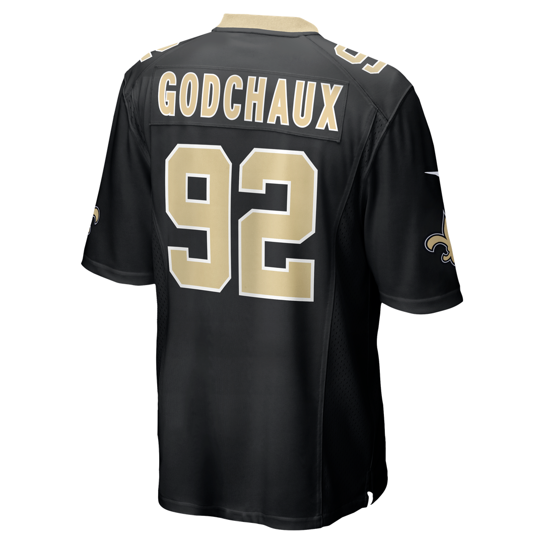 Davon Godchaux New Orleans Saints Nike Team Game Jersey -  Black