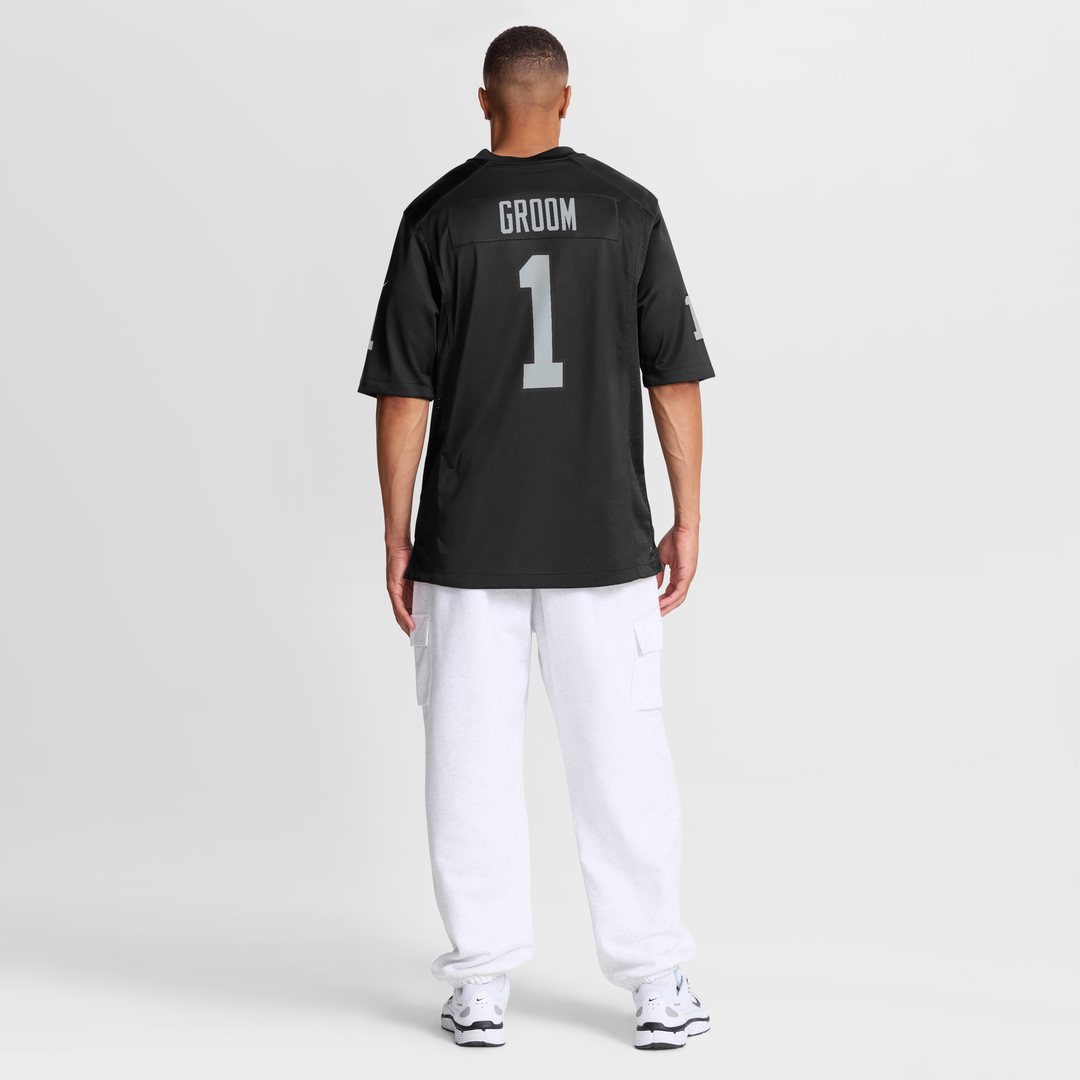 Number 1 Groom Las Vegas Raiders Nike Game Jersey - Black