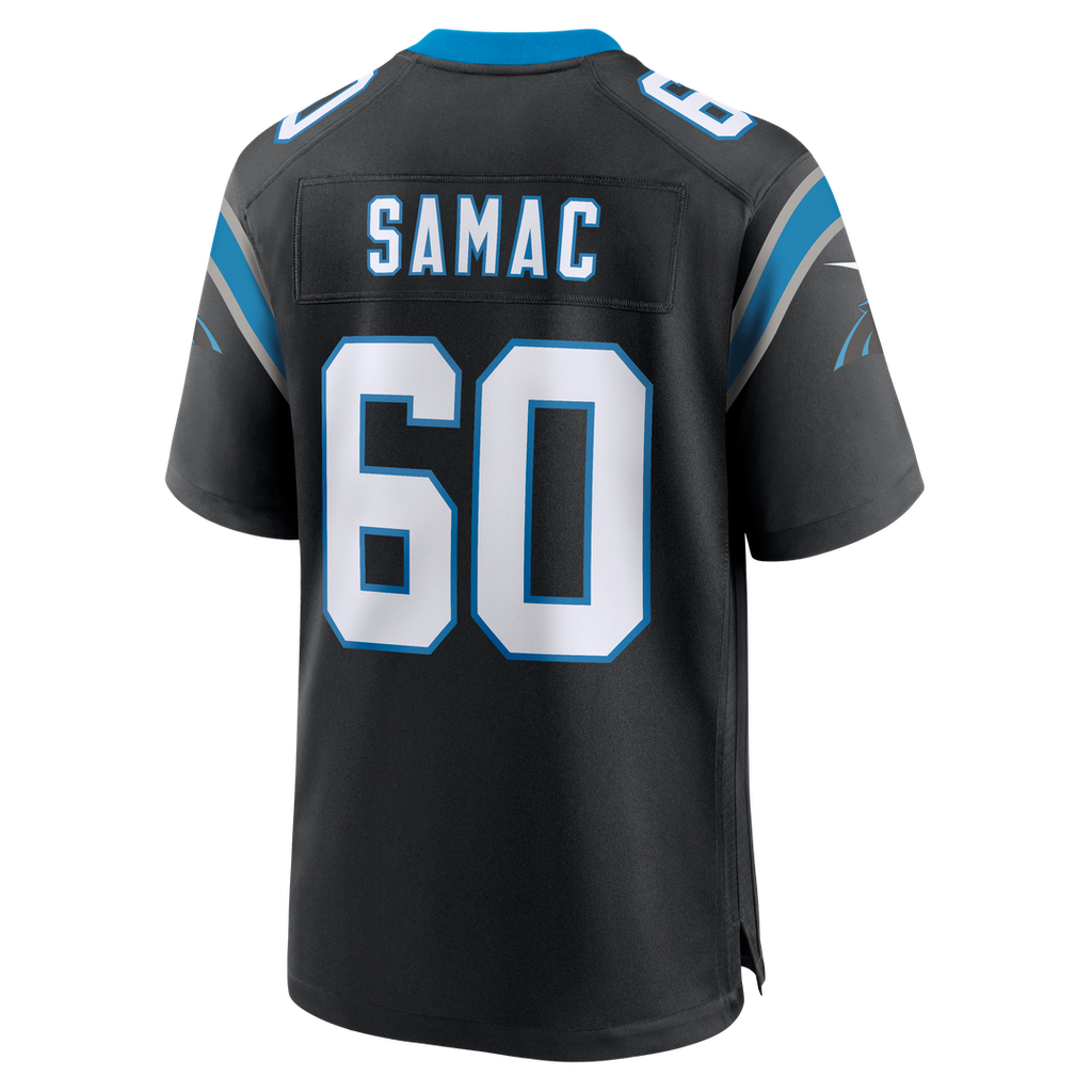 Nick Samac Carolina Panthers Nike Team Game Jersey -  Black