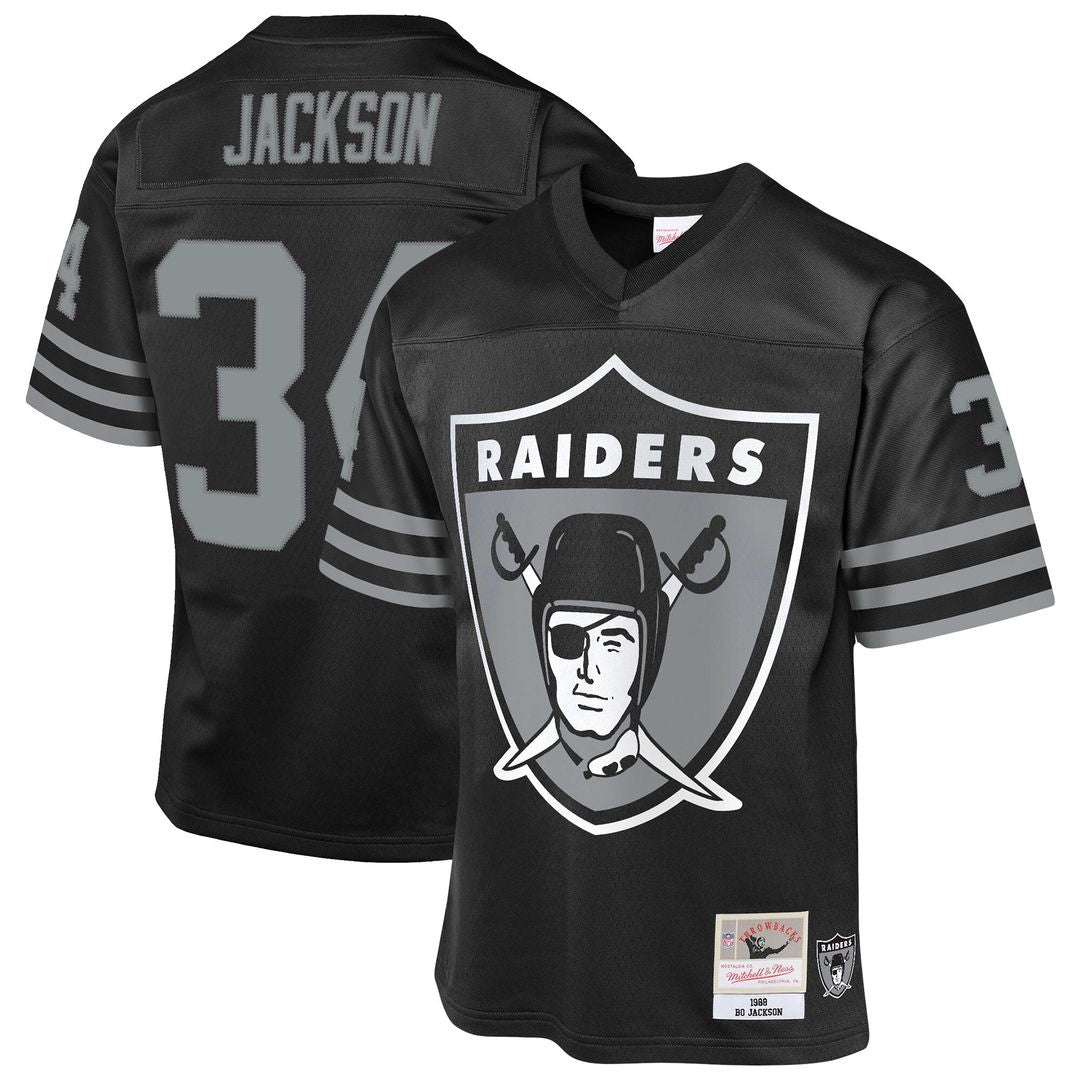 Bo Jackson Las Vegas Raiders Mitchell & Ness Youth 1988 Throwback Fashion Jersey - Black