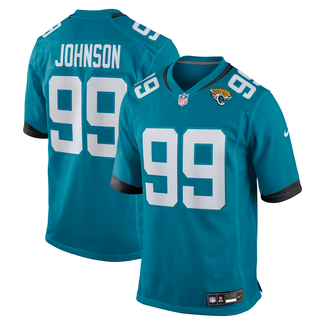 Austin Johnson Jacksonville Jaguars Nike Team Game Jersey -  Teal