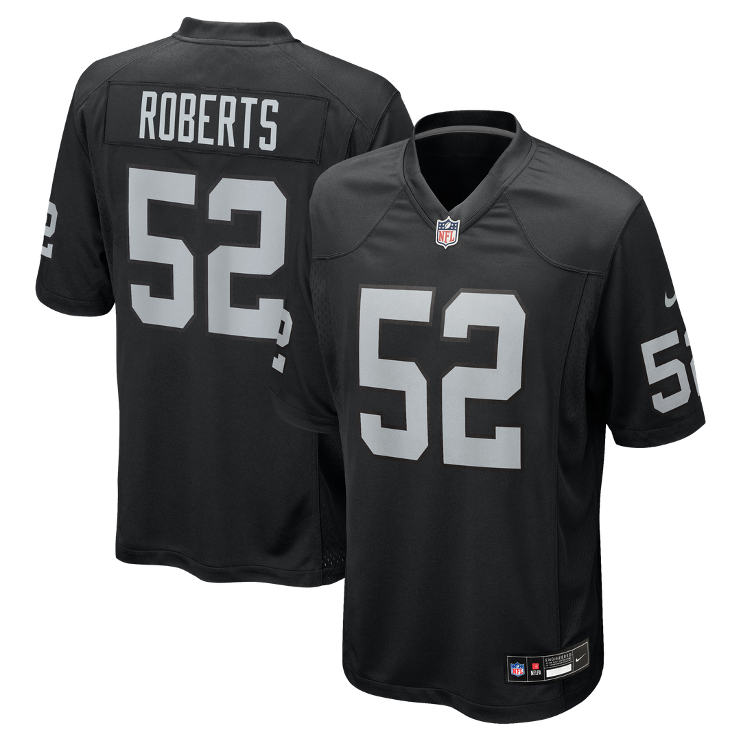 Elandon Roberts Las Vegas Raiders Nike Team Game Jersey -  Black