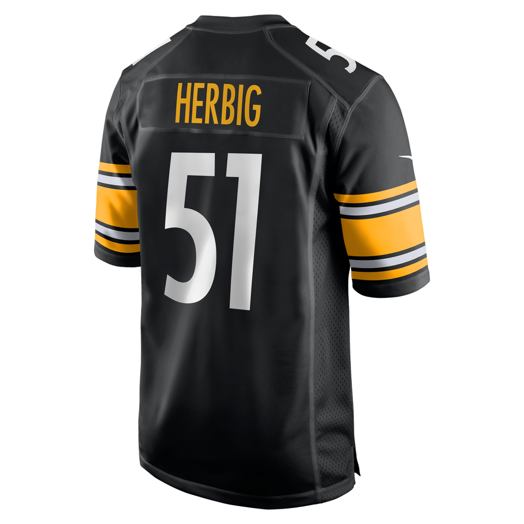 Nick Herbig Pittsburgh Steelers Nike  Game Jersey -  Black