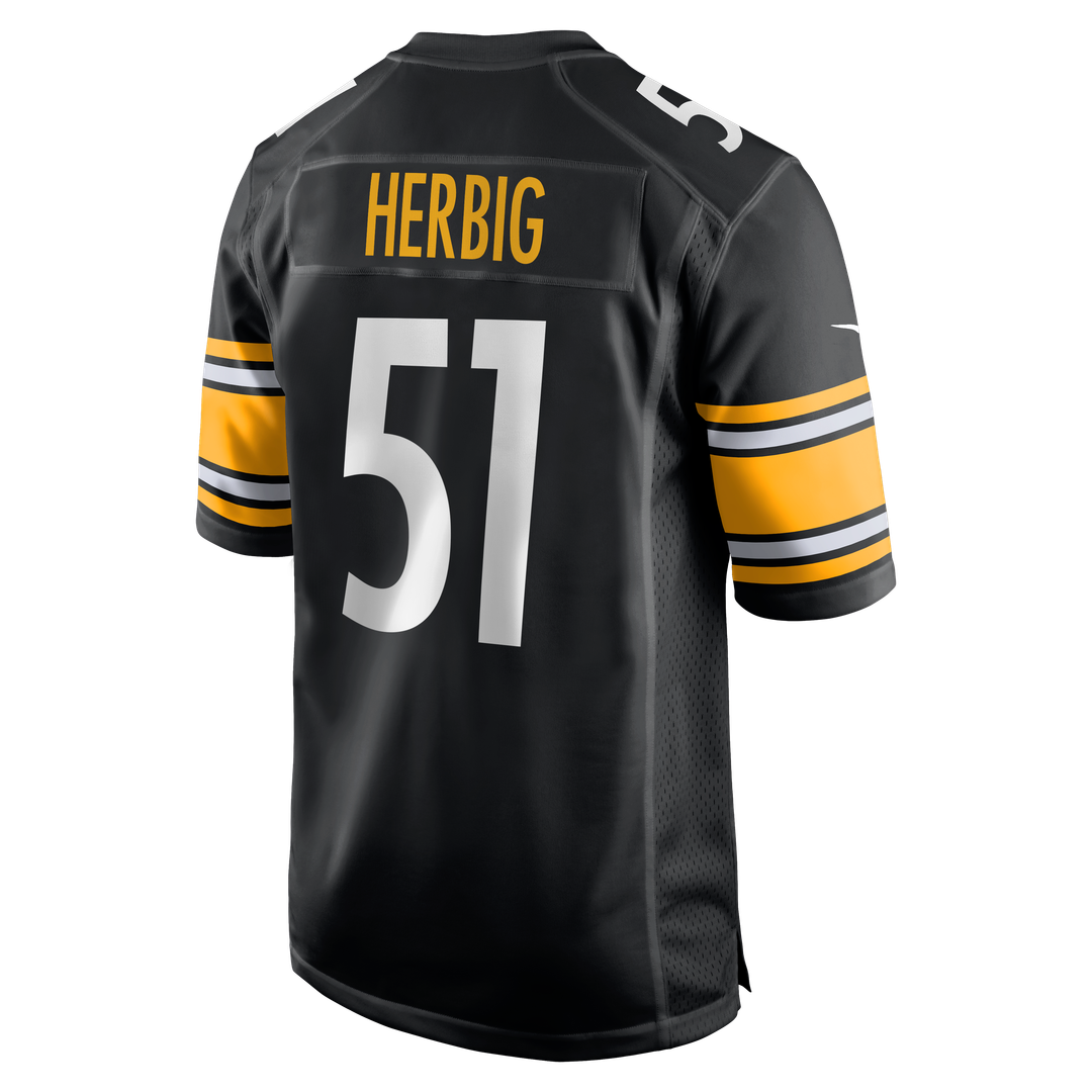 Nick Herbig Pittsburgh Steelers Nike  Game Jersey -  Black