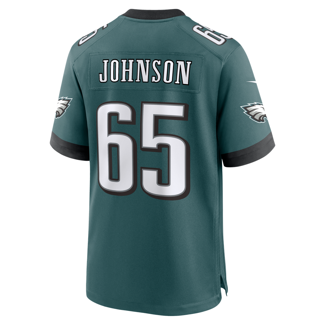 Lane Johnson Philadelphia Eagles Nike Team Game Jersey -  Midnight Green