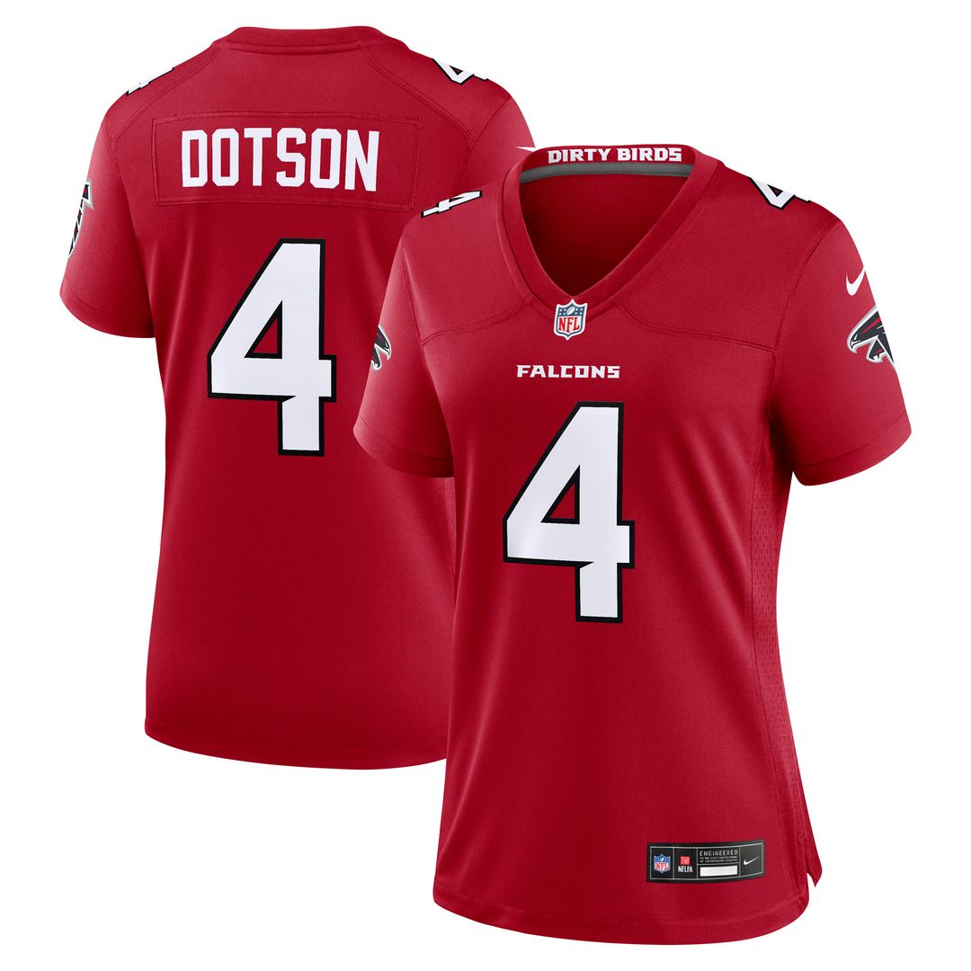Jahan Dotson Atlanta Falcons Nike Women's Team Game Jersey -  Red