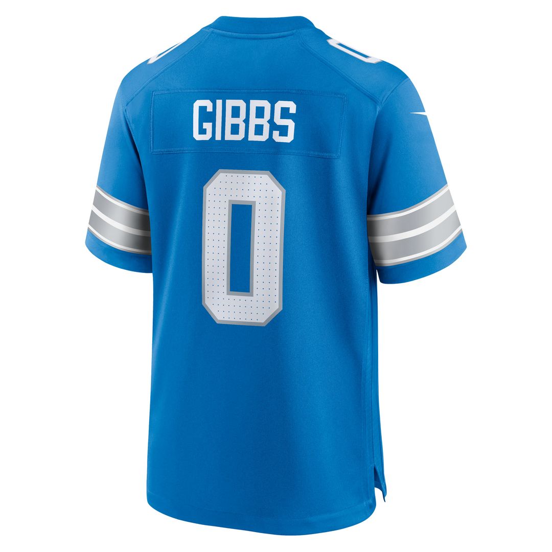 Jahmyr Gibbs Detroit Lions Nike 2nd Alternate Game Player Jersey - Black