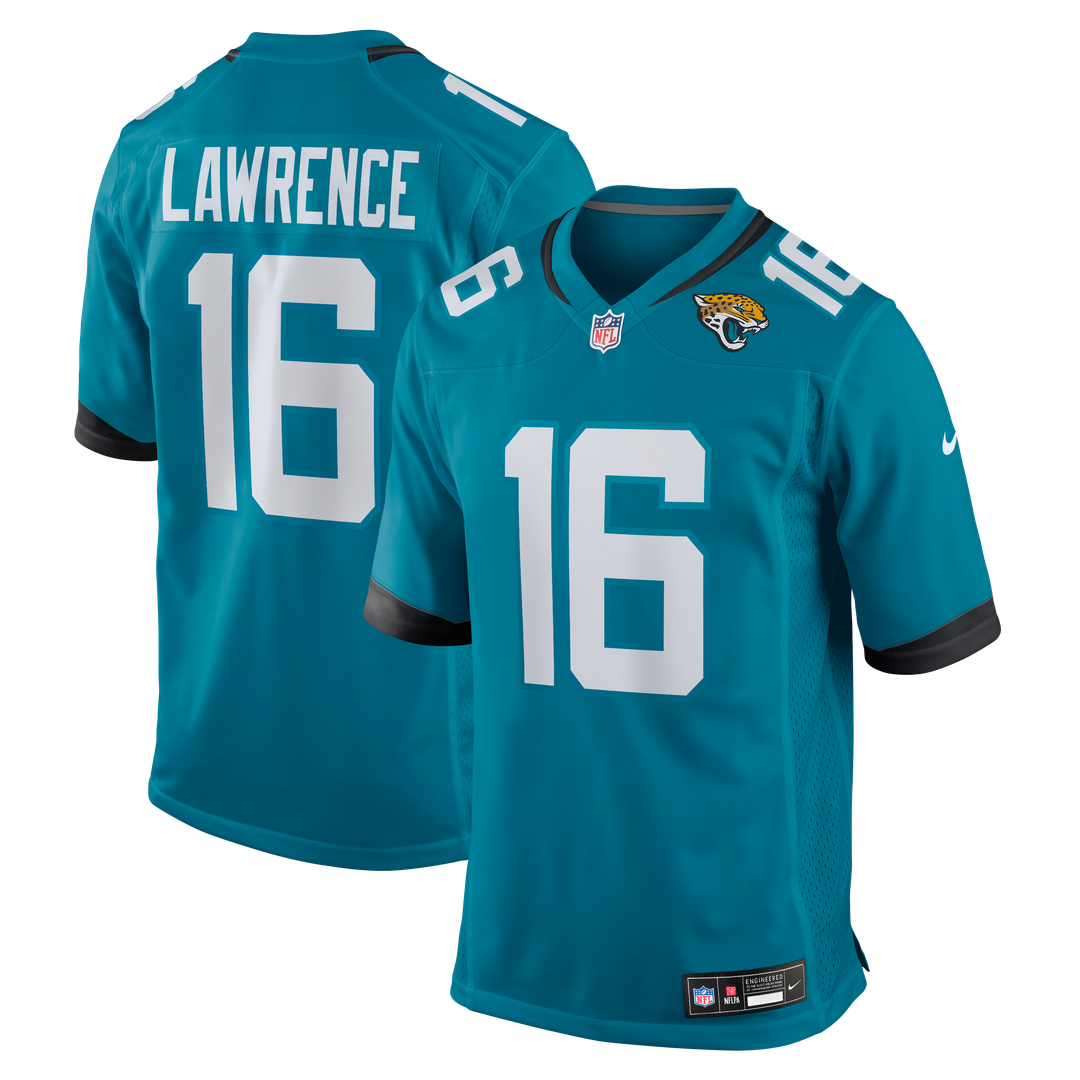 Trevor Lawrence Jacksonville Jaguars Nike Home Game Jersey - Teal