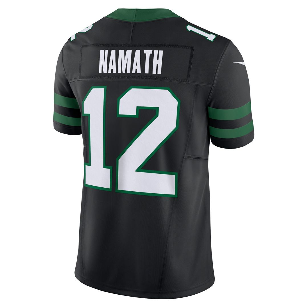Joe Namath New York Jets Nike Vapor F.U.S.E. Limited Jersey - Legacy Green