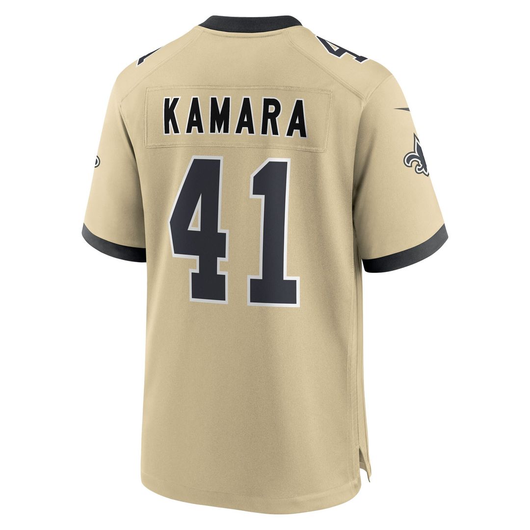 Alvin Kamara New Orleans Saints Nike Youth Gameday Golds Alternate Game Player Jersey - Gold