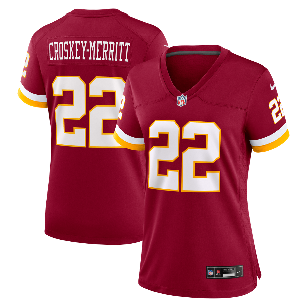 Jacory Croskey-Merritt Washington Commanders Nike Women's Game Jersey - Burgundy