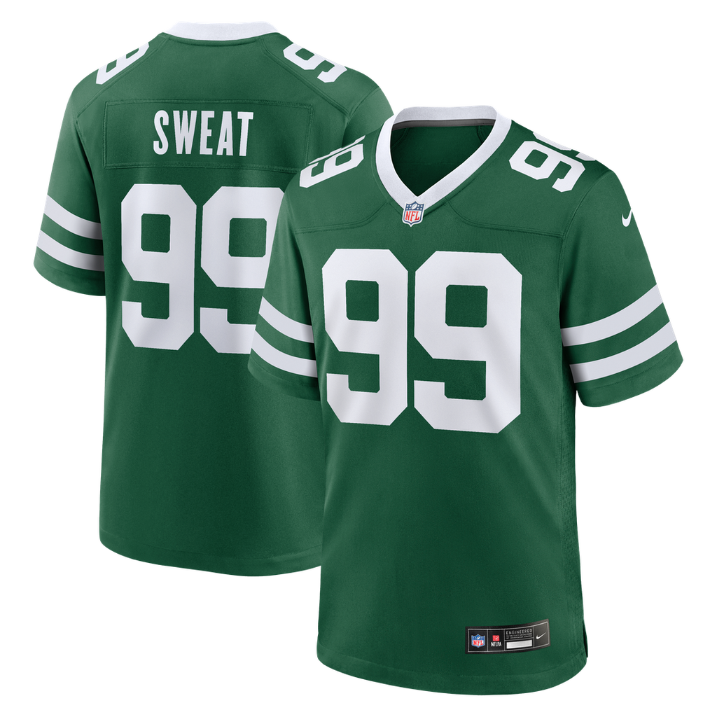T'Vondre Sweat New York Jets Nike Team Game Jersey - Legacy Green