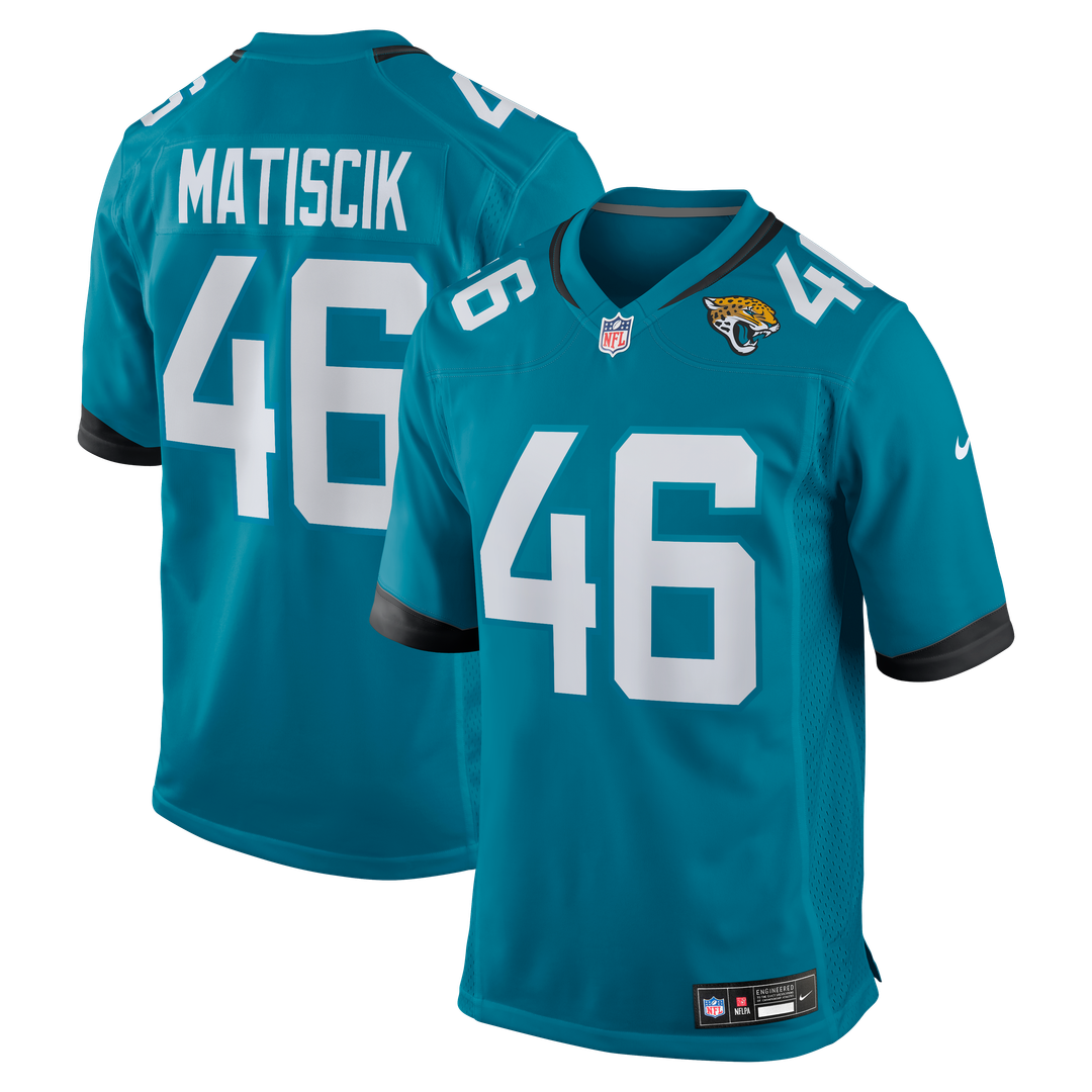 Ross Matiscik Jacksonville Jaguars Nike Game Jersey - Teal