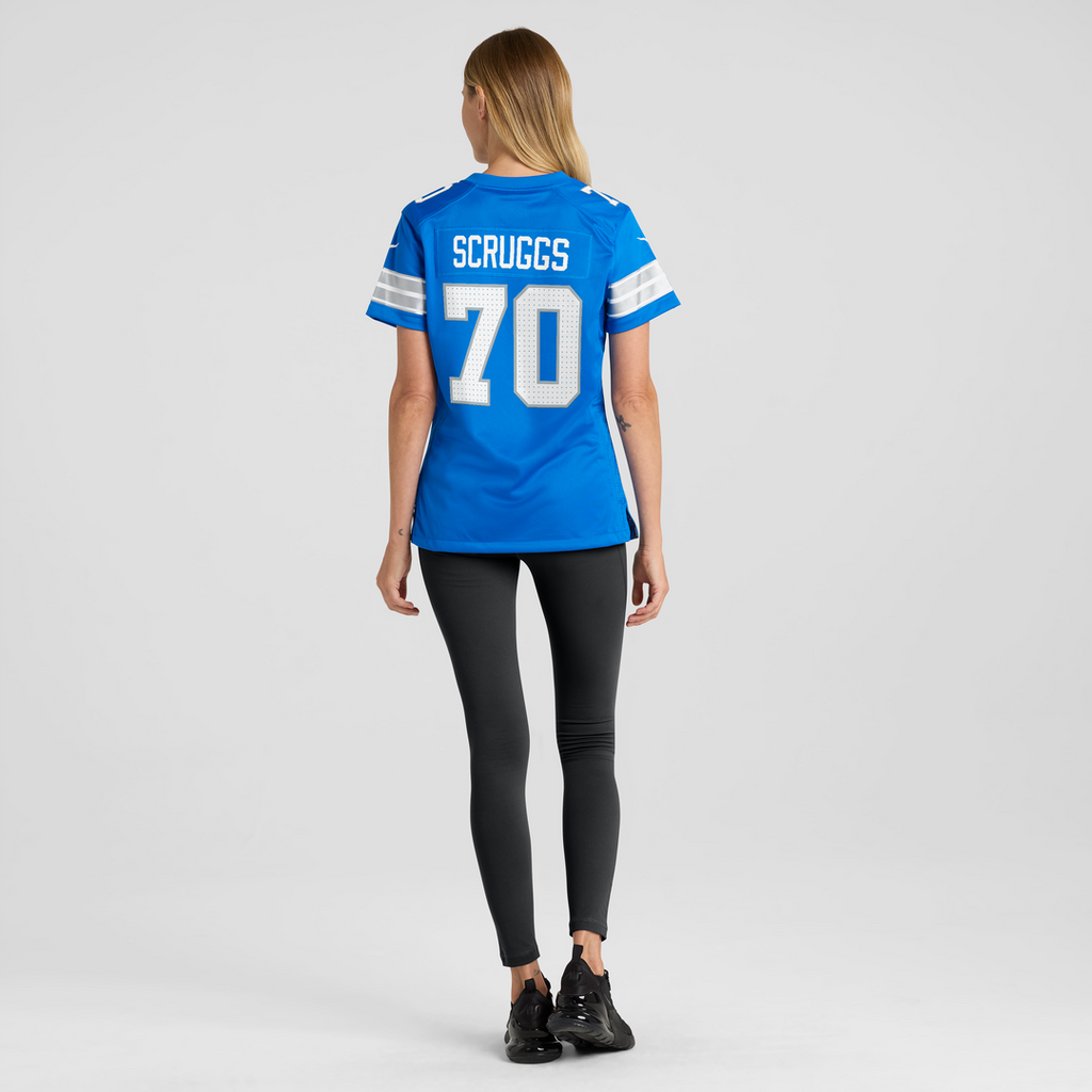 Juice Scruggs Detroit Lions Nike Women's Team Game Jersey -  Blue