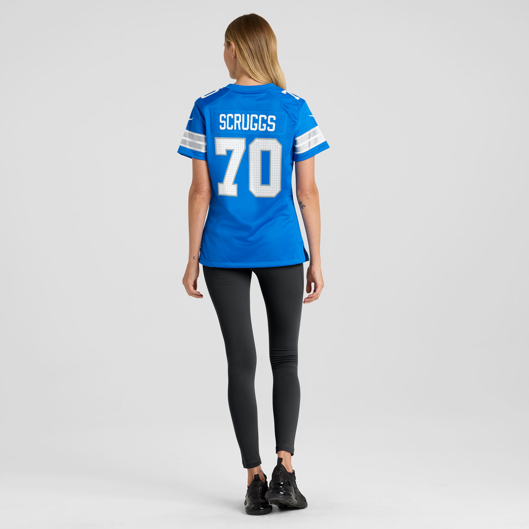 Juice Scruggs Detroit Lions Nike Women's Team Game Jersey -  Blue