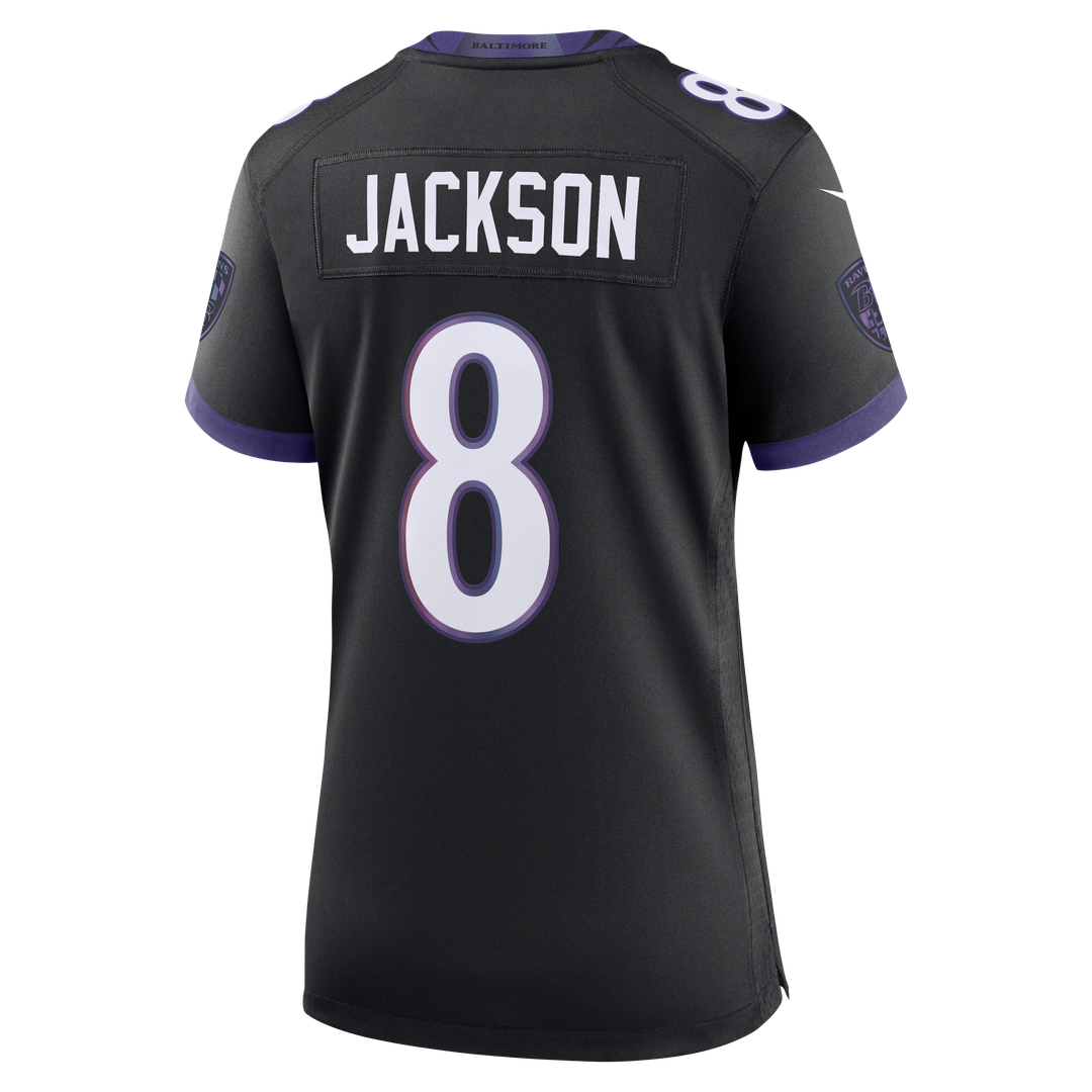 Lamar Jackson Baltimore Ravens Nike Women's Alternate Game Jersey - Black