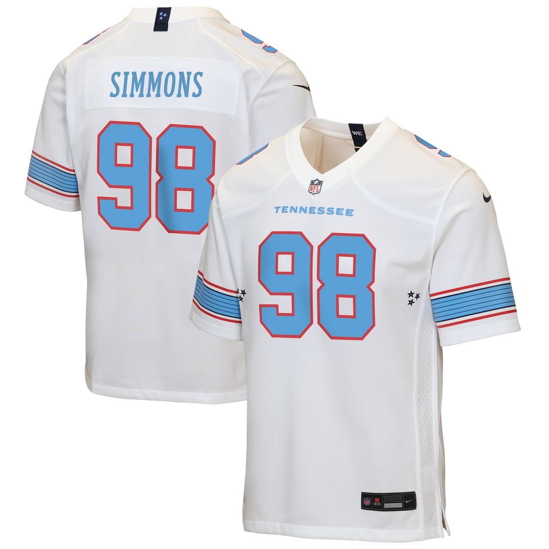 Jeffery Simmons Tennessee Titans Nike Youth Game Jersey - White