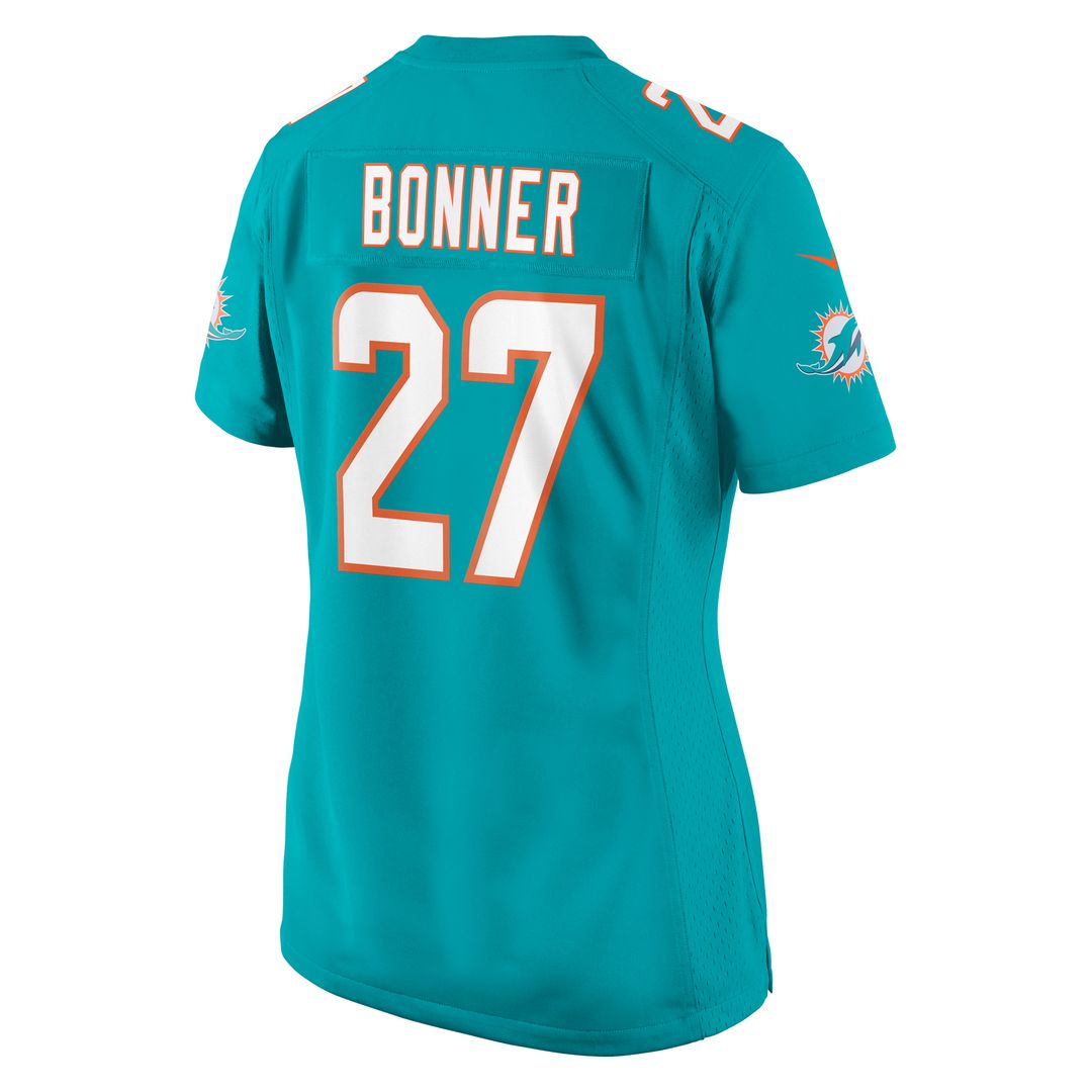Ethan Bonner Miami Dolphins Nike Women's  Game Jersey -  Aqua