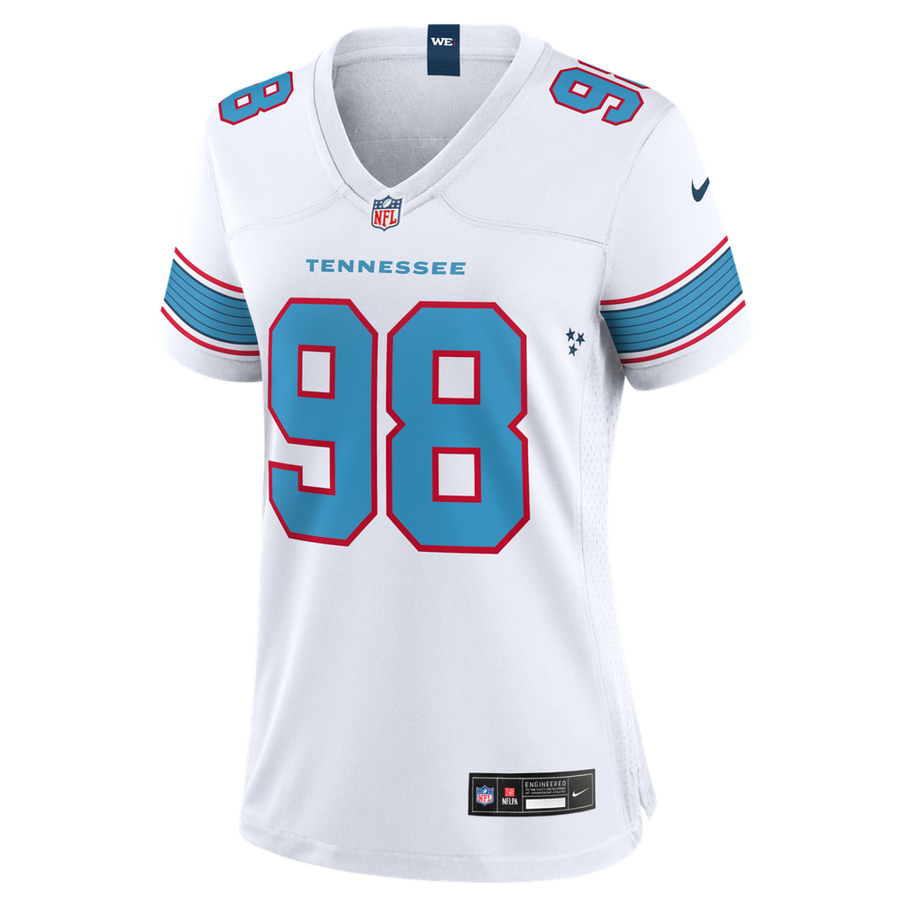 Jeffery Simmons Tennessee Titans Nike Women's Game Jersey - White
