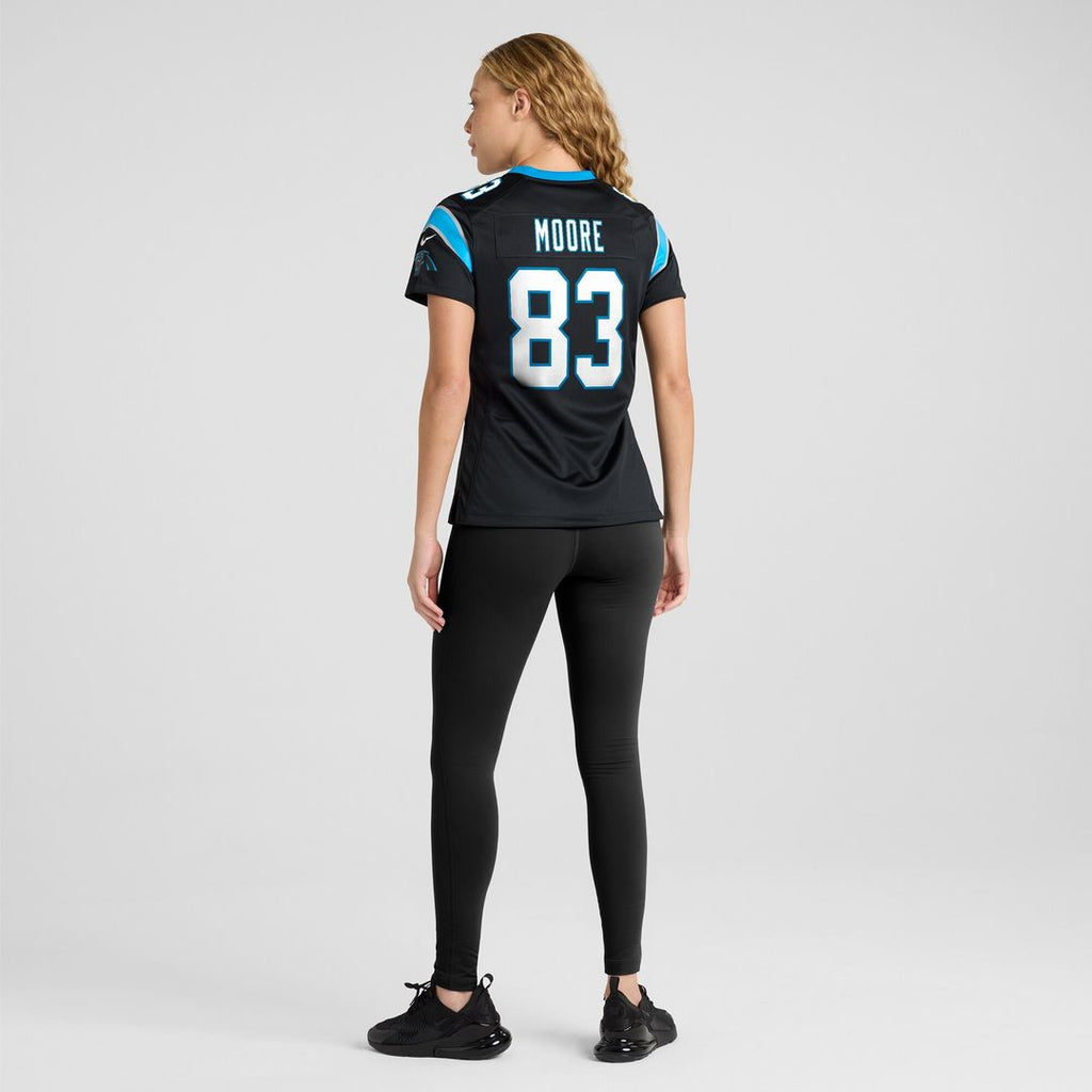 David Moore Carolina Panthers Nike Women's  Game Jersey -  Black