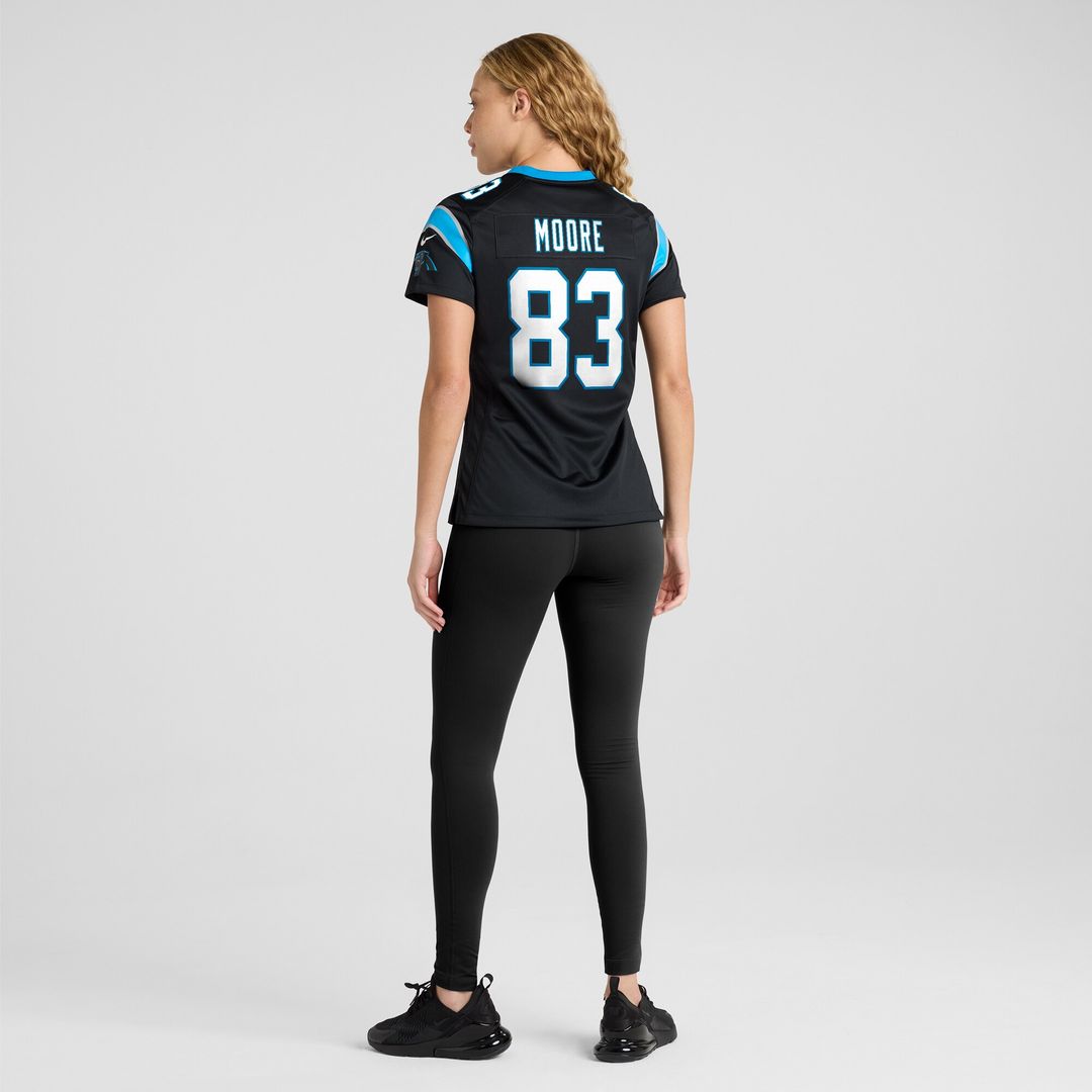 David Moore Carolina Panthers Nike Women's  Game Jersey -  Black