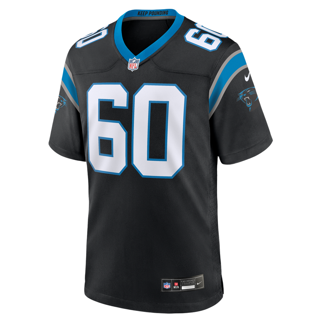 Nick Samac Carolina Panthers Nike Team Game Jersey -  Black