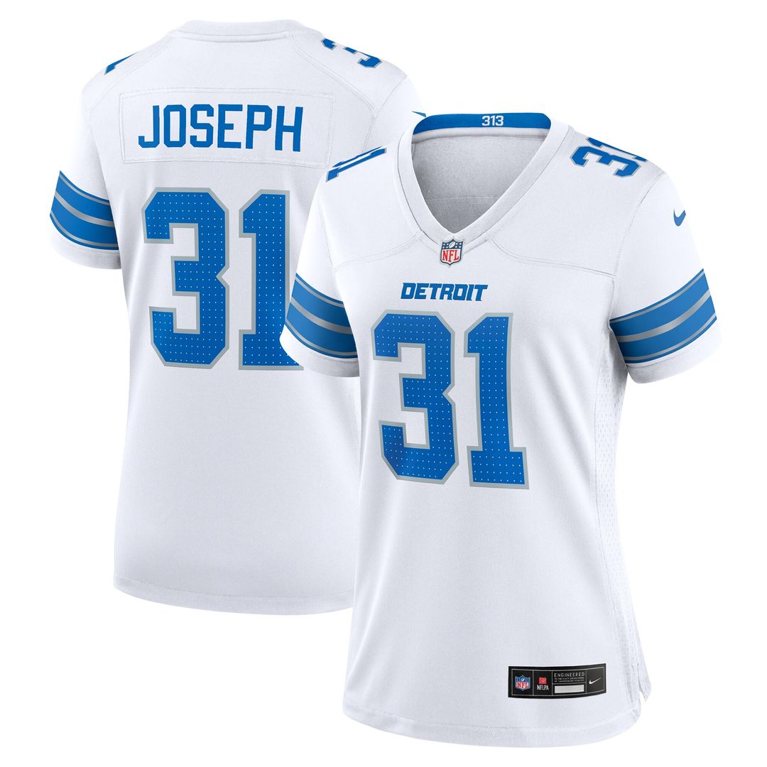 Kerby Joseph Detroit Lions Nike Women's Game Jersey -  White