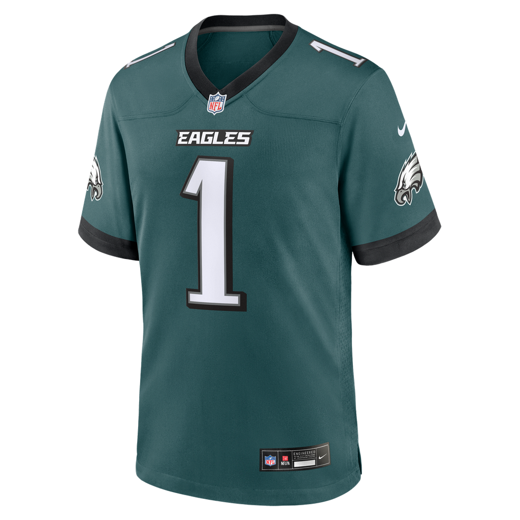 Jalen Hurts Philadelphia Eagles Nike Team Game Jersey -  Midnight Green