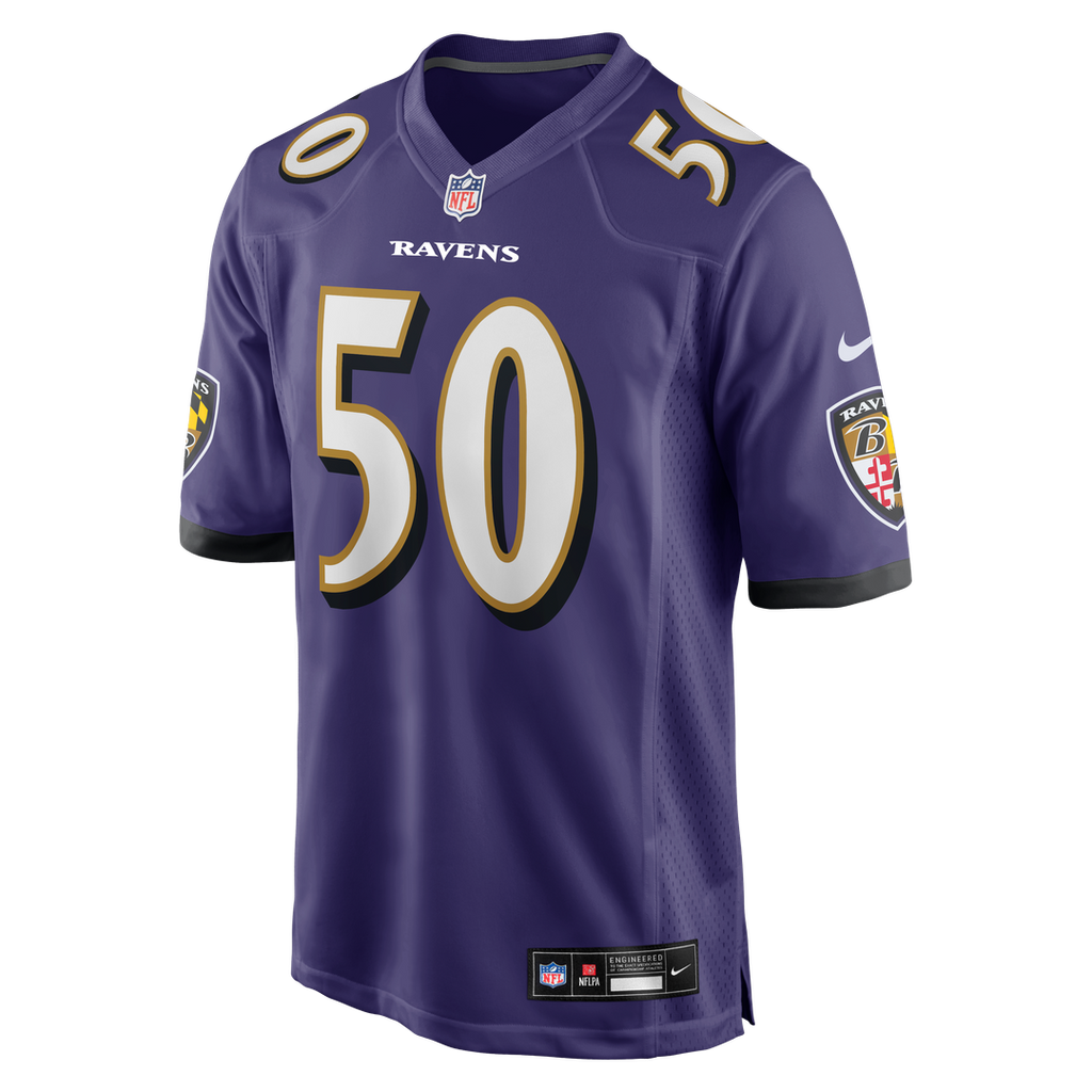 Adisa Isaac Baltimore Ravens Nike Team Game Jersey -  Purple