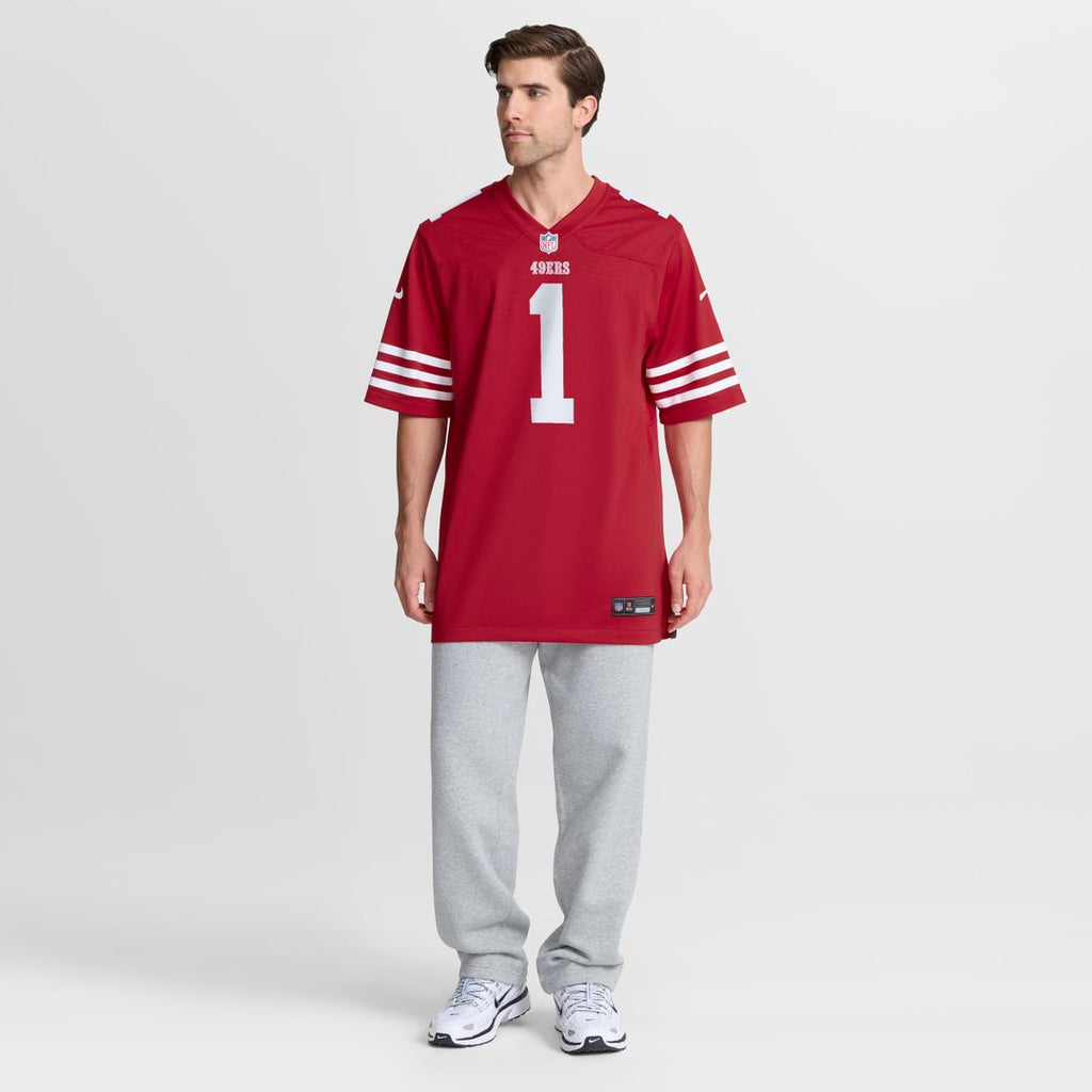 Number 1 Dad San Francisco 49ers Nike Game Jersey - Scarlet