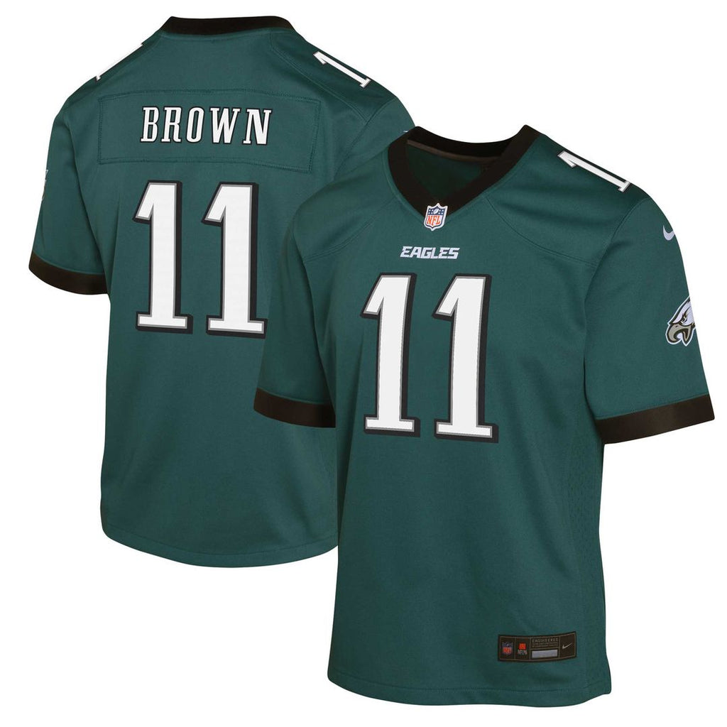 A.J. Brown Philadelphia Eagles Nike Youth Game Jersey - Green