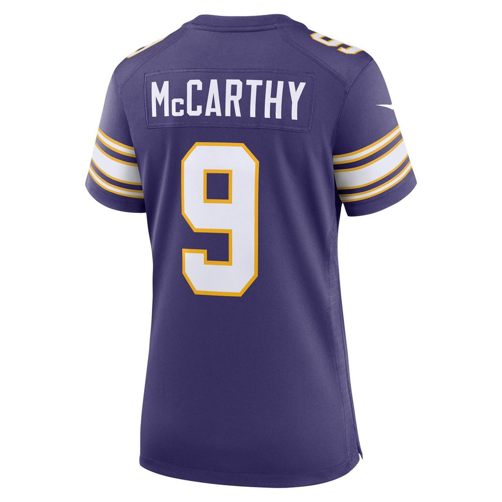 J.J. McCarthy Minnesota Vikings Nike Women's 2nd Alternate  Player Game Jersey - Purple