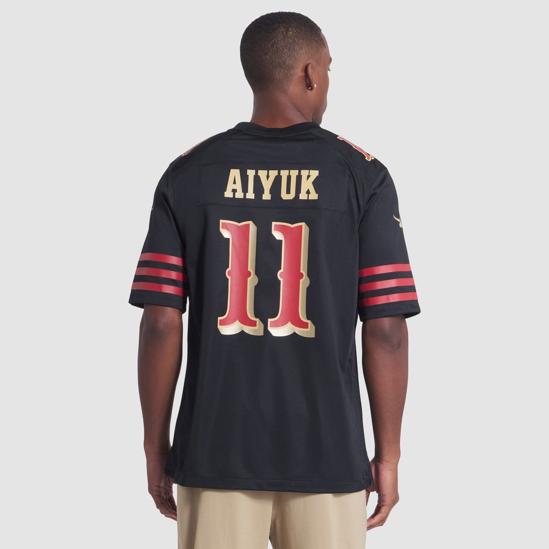 Brandon Aiyuk San Francisco 49ers Nike 2025 Rivalries Collection Game Jersey - Black