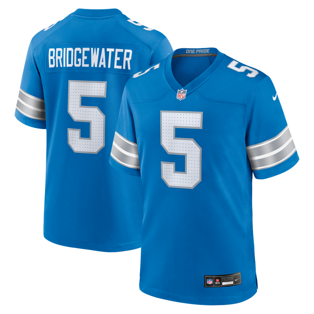 Teddy Bridgewater Detroit Lions Nike Team Game Jersey -  Blue