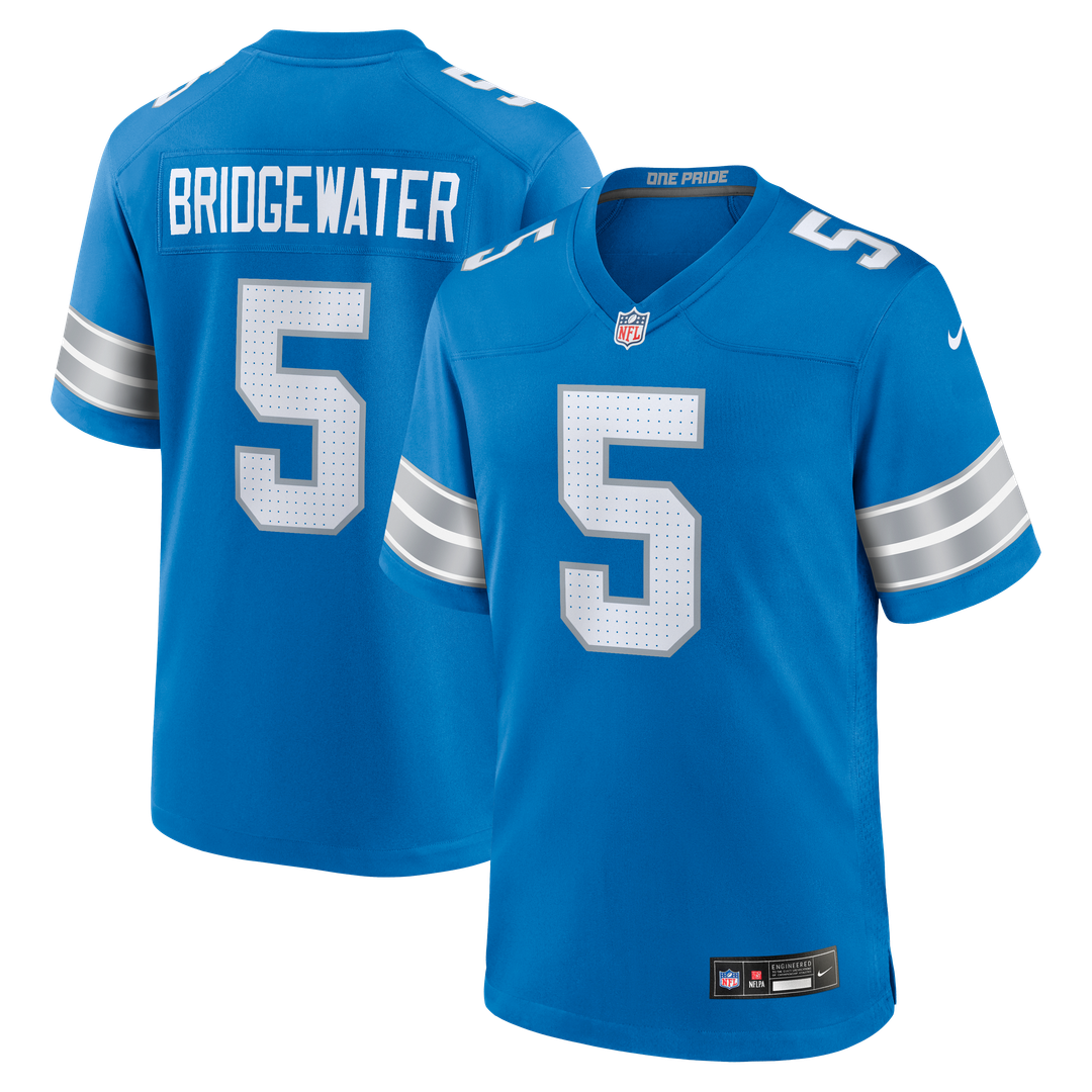 Teddy Bridgewater Detroit Lions Nike Team Game Jersey -  Blue