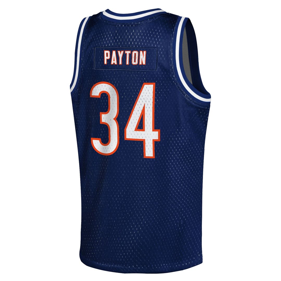 Walter Payton Chicago Bears Mitchell & Ness Youth Retired Player NFL Basketball Fashion Jersey - Navy