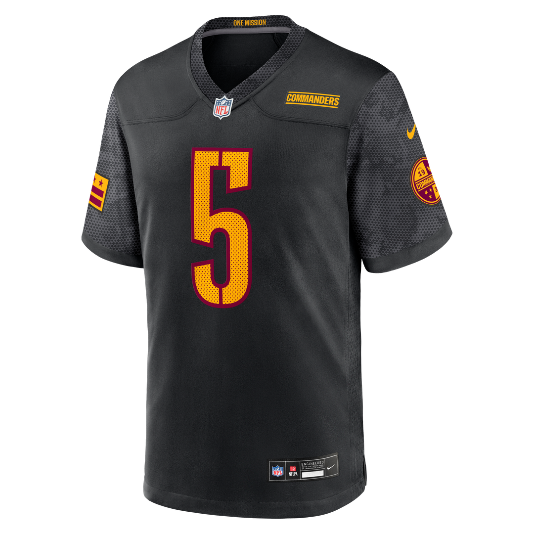 Jayden Daniels Washington Commanders Nike Alternate Game Player Jersey - Black